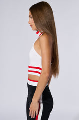 RAYE CROPPED HALTER TOP