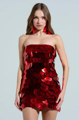SHINE BRIGHT SEQUIN MINI DRESS