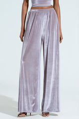 FEELS GOOD WIDE LEG VELVET PANT