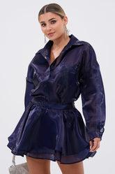 CRAZY IN LOVE BUTTON DOWN BLOUSE