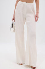 OLIVIA PLISSE PANT IN WHITE
