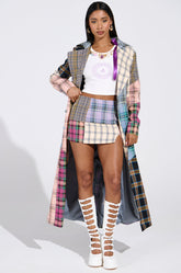 LOGAN PATCHWORK MINI SKIRT