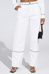 LISA CUFFED WOVEN PANT
