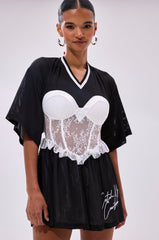 BOUNCE BACK CORSET JERSEY DRESS