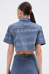 GLAM SQUAD DENIM BUTTON DOWN