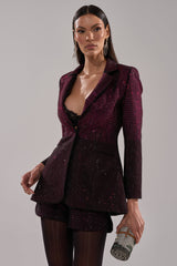 RAISE A GLASS RHINESTONE BLAZER