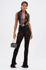 QUEEN OF EVERYTHING MESH LEGGING