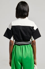 OFFICIAL DUTY CROPPED BUTTON DOWN