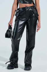 BEEN THE PRIZE FAUX LEATHER TROUSER