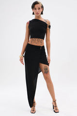 KYLIE SLINKY MIDI SKIRT