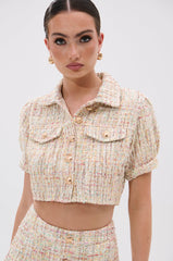 EVERY BIT OF PRETTY TWEED BUTTON DOWN