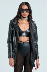 NOW YOU SEE ME STUDDED BLAZER