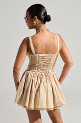 SPIN ABOUT YOU POPLIN MINI DRESS