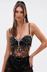 EXTRA NEEDY EMBELLISHED BRALETTE