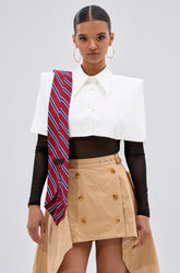 GET WITH IT BUTTON DOWN BODYSUIT