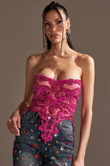 OH HOT DAMN RHINESTONE CORSET