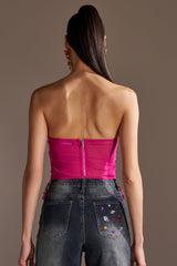 OH HOT DAMN RHINESTONE CORSET