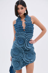 ONE OF ONE DENIM MINI DRESS