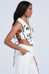 MAYBE NEXT TIME TIE FRONT CORSET