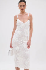 IRIS FLORAL MIDI DRESS