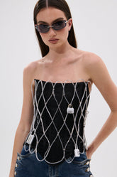 LOVE IS TWISTED CORSET WITH LOCK