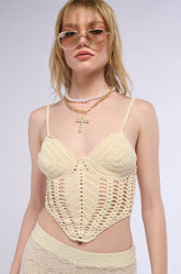 FEEL THE SUN CROCHET TANK