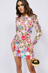 FLOWER POWER MINI DRESS