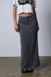 MINIMAL ELEGANCE WOVEN MAXI SKIRT