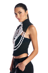 NEVER LOSE ME BEADED TOP