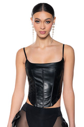 SAY MY NAME SQUARE NECK CORSET TOP