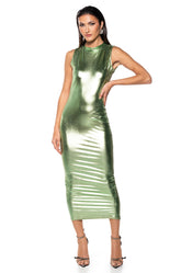 TALK ABOUT ME SLEEVELESS MIDI DRESS