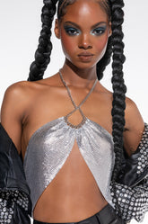 YOU'VE HEARD OF ME BRALETTE HALTER TOP