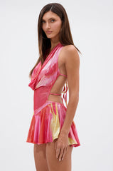 YOU WISH PRINTED MINI DRESS