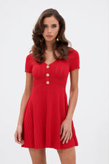 RUBY RED MINI DRESS