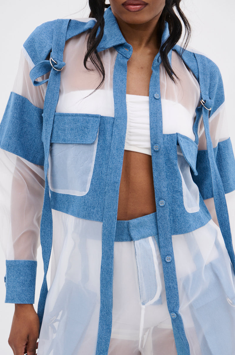 CELINE BUTTON DOWN TOP