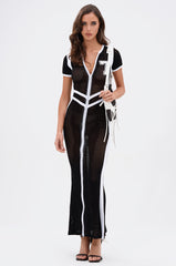 LUCKY NUMBER 7 MAXI DRESS