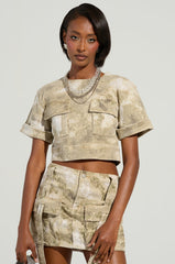 READY FOR WHATEVER CAMO SHORT SLEEVE SHIRT