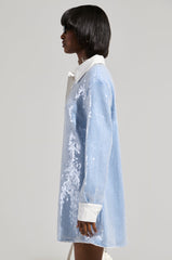 CHIC AF SEQUIN POPLIN MINI DRESS