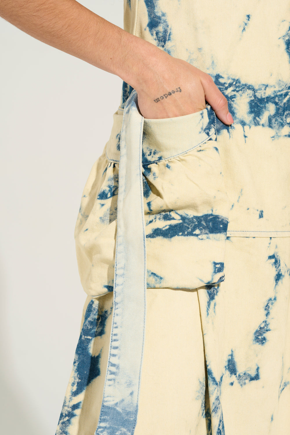 STREET STYLE ACID WASH MAXI DRESS