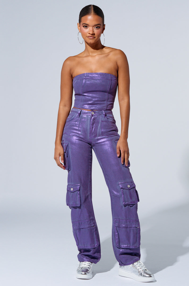 THE POWER OF LOVE DENIM CARGO PANT