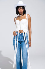 DONT THINK ABOUT IT LACE CORSET