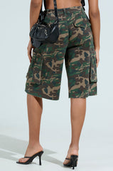 DOWN AND DIRTY CAMO BERMUDA SHORT