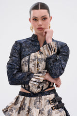 WON'T STOP MOVING BROCADE MINI BLAZER