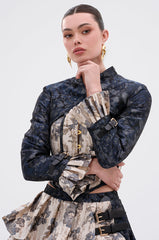 WON'T STOP MOVING BROCADE MINI BLAZER