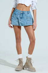 ALL ABOUT IT DENIM BUBBLE SKIRT
