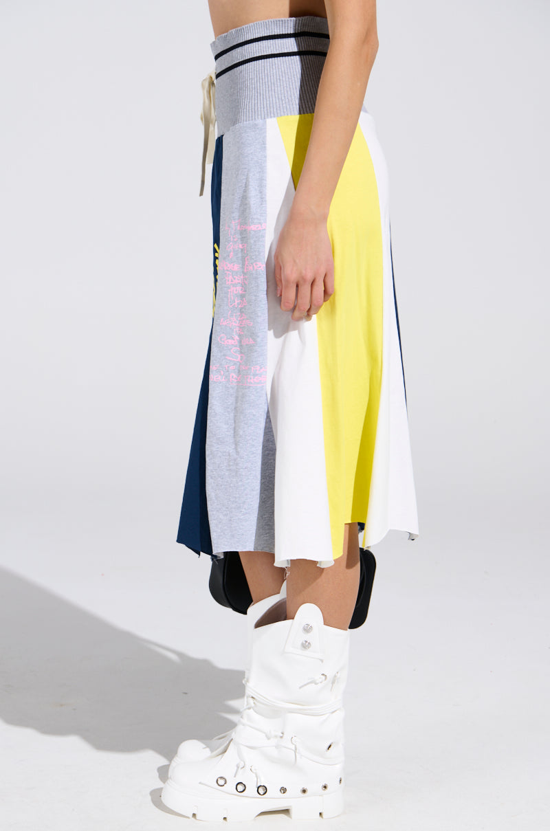 REBUILT MIDI SKIRT