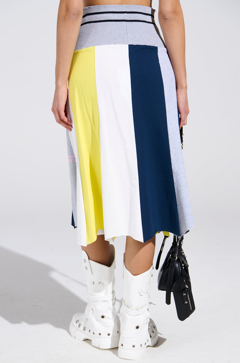 REBUILT MIDI SKIRT