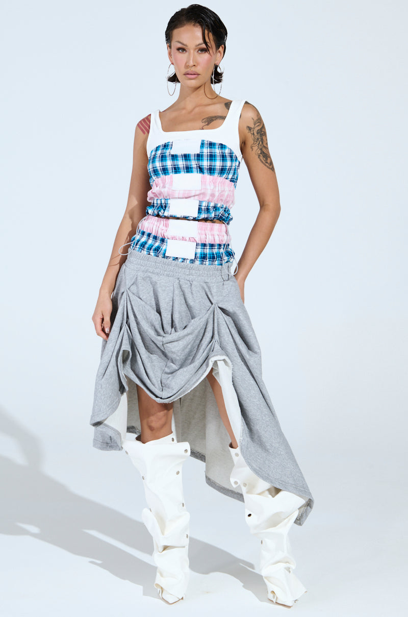 DONT MESS WITH ME MIDI SKIRT