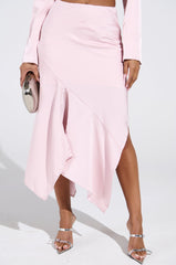 SOFIA SATIN MIDI SKIRT