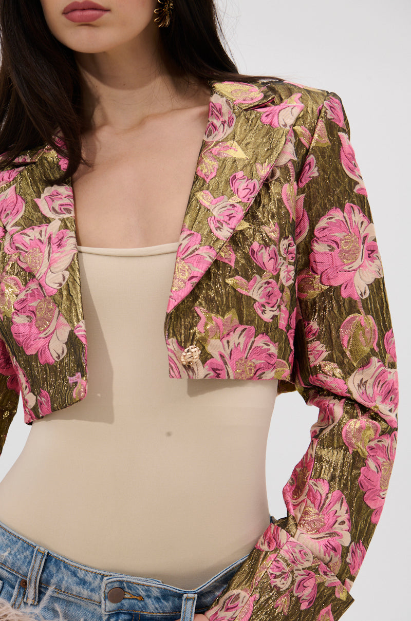 LIGHT THE WAY BROCADE BLAZER